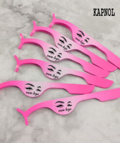 Eyelash tweezers six pieces set